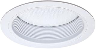 Elco Lighting ELM42W 6â€ CFL Shower Trim with Baffle and Regressed Albalite Lens - ELM42 (CFL)