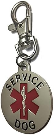 Service Dog ID Tag Double Sided for Animal Collar