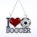 I Love Soccer Ornament For Personalization