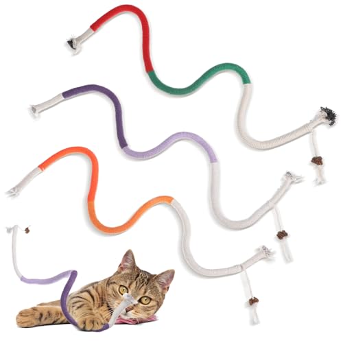 Classicseali 3 Stück Katzenminze Beißseil Spielzeug
