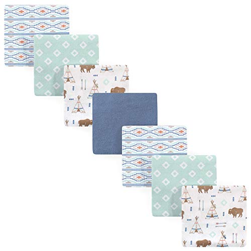 Image of Hudson Baby Unisex Baby Cotton Flannel Receiving Blankets Bundle, Teepee, One Size