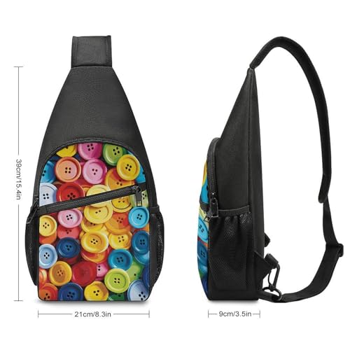 Bolso cruzado deportivo colorido para hombro y pecho miniatura 2