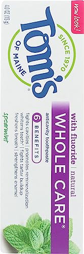 Toms Of Maine Spearmint Whole Care Toothpaste, 4 Oz #TOP1
