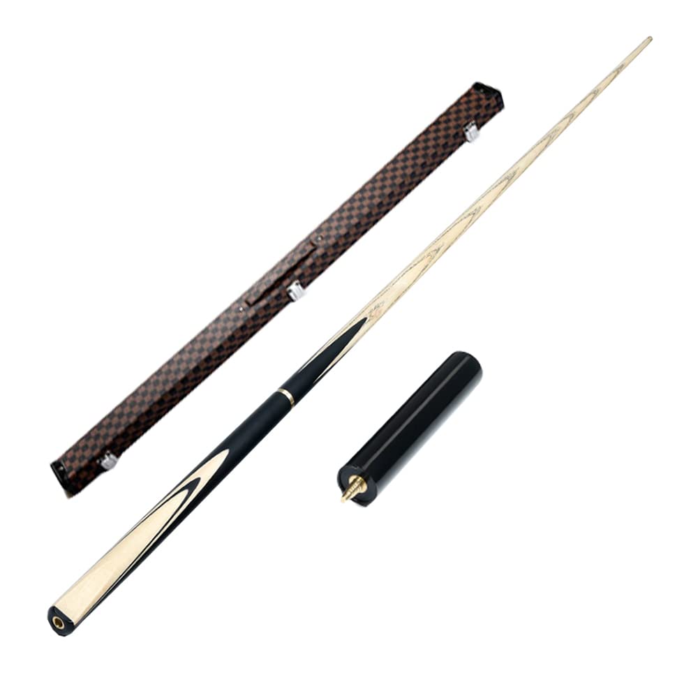 JTLYSnooker Cue 3/4 Split Billiard Pool Cue Stick Professional 2-Piece,band Pool Cue Extension Increase Hitting Distanc 145cm/57'' Perfect Cue