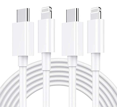 SHAREMORE Apple USB-C to Lightning Cable 4.0 ft,MFi Certified PD Fast Charging Syncing Cord Compatible with iPhone Xs XS Max XR X MacBook iPad and More,for use with Type-C PD Charger. (2 Pack)