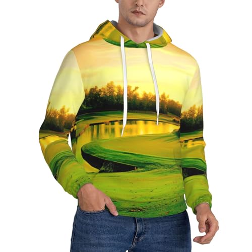 Sweat à capuche imprimé golf homme pour éviter le froid lors de l'usage quotidien