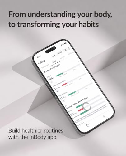 Image of InBody Dial H40 Smart Scale | Body Composition Scale with BMI, Body Fat, Muscle Mass | Wi-Fi and Bluetooth Connectivity on InBody App (Beige)
