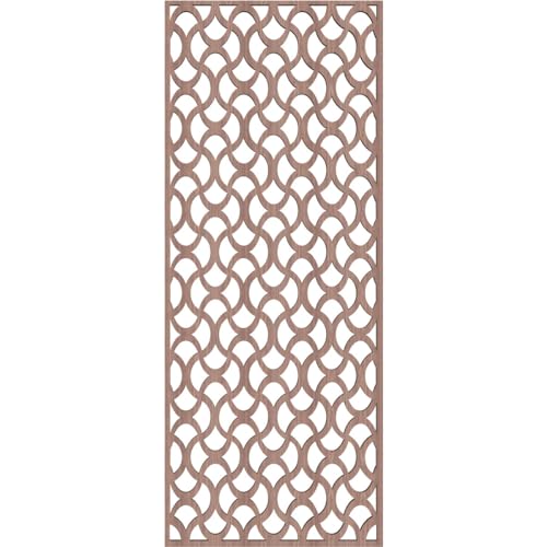 Image of Resort Decorative Pierced Fretwork Wood Wall Panels, 11 3 /8 inchW x 29 3 /8 inchH x 3 /8 inchT, Walnut