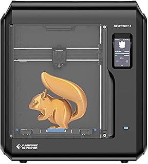 Flashforge Adventurer 4 Leveling-Free 3D Printer with Quick Removable 240/265 Hign Temp Nozzle, Flexible CNC Platform and HEPA13 air Filter, Remote Video Monitoring,Build Volume:220×200×250mm