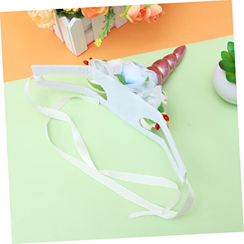 Sombrero Disfraz Unicornio para Perros y Gatos Rosa miniatura 4
