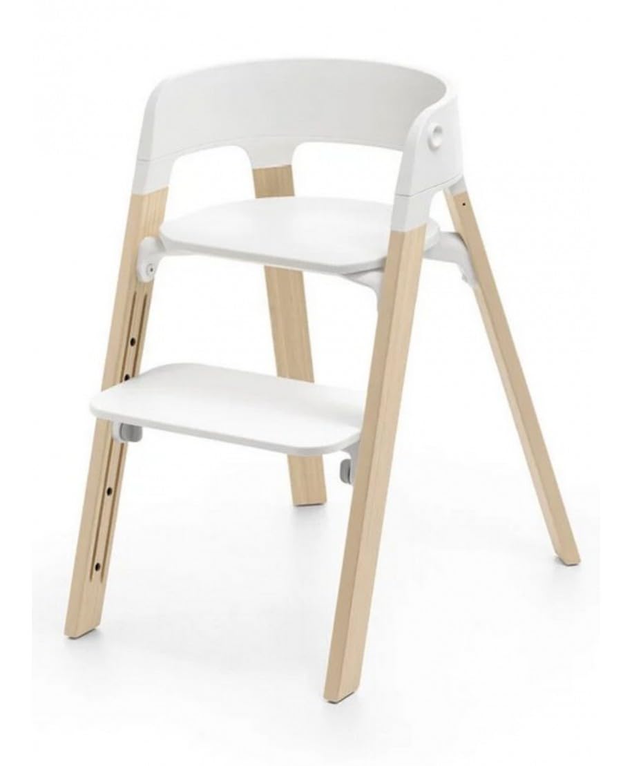 Stokke Steps - Seggiolone, bianco/naturale