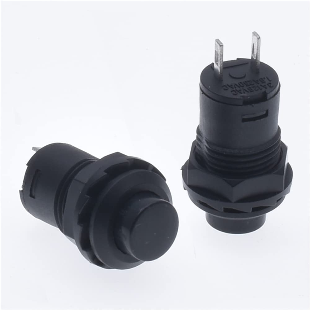 Commutateur bouton-poussoir 12mm DS-425 robuste de 1.5A avec contact momentané précis