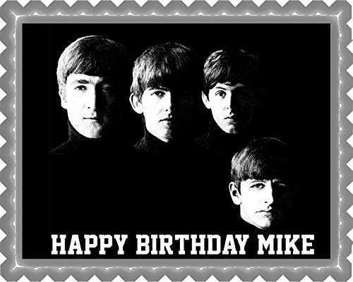 Beatles - Edible Cake Topper - 7.5" x 10" (1/4 sheet) rectangular