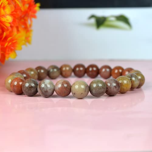 Image of Reiki Crystal Products Natural Crystal Stone Bracelet 8 mm Round Beads for Men & Women | Gemstone Jewellery Bracelet | Reiki Charged | Multiple Stone Variants Available