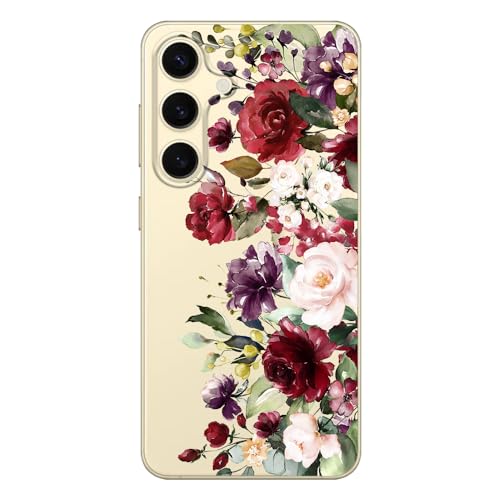 Coque Galaxy S24 Plus fleurs protection TPU transparente - 3