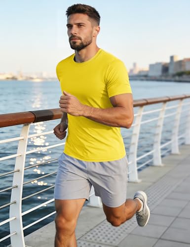 Image of MAGCOMSEN Men's Short Sleeve T-Shirt Quick Dry UPF 50+ Athletic Running Workout Fishing Top Tee Performance Shirts