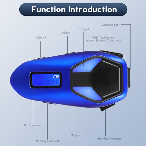 Micrófono inalámbrico Alipis para casco de moto con batería 3