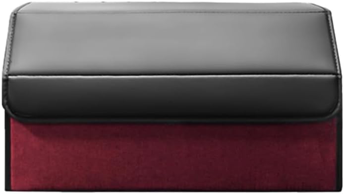 Car Trunk Storage Box for Ferrari SF90 Stradale EV 2025 Collapsible Car Trunk Organizer Waterproof Car Organizers Car Interior Accessories,Medium-Wine red