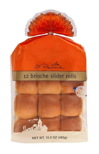 St. Pierre, Brioche Slider Rolls, (12 Count), 16.9 Oz