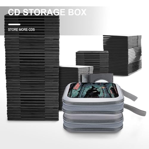 Pochette CD/DVD 40 compartiments : protégez vos disques de la poussière à la maison