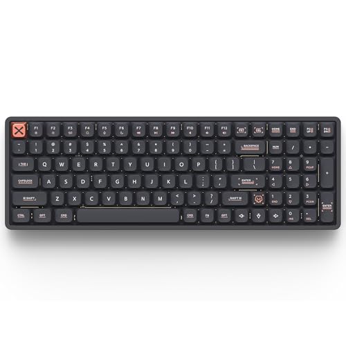 Image of IQUNIX Magi96 Low Profile Wireless Mechanical Keyboard - Full 100-Key Layout, Hot-Swappable, RGB Backlit, Full Aluminum, VIA Customizable, Mac /Windows /Linux, Tri-Mode