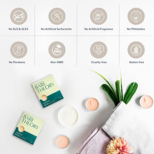 Bare Theory All-Natural Lemongrass Soap With Lavender And Vetiver Essential Oils, Moisturizing Soap Bar, Olive Oil & Shea Butter Bath Soaps #TOP3