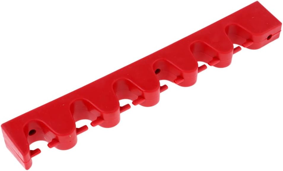 Wall Mounted 6 Card Slot Pool Cue Holder Billiard Plastic Rubber