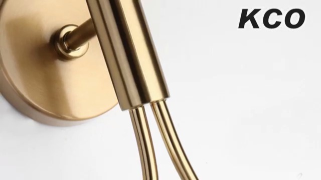 Image of KCO Lighting Modern Brushed Gold Teardrop Wall Sconces Set of 2 Hardwired | E26 Bulb Included, 5.9 inch White Milk Glass Wall Light Fixture Mid Century Wall Lamp for Bedroom Bedside Bathroom Hallway