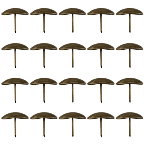 20PCS Clavos Ovalados Cabeza Aceituna Estilo Antiguo para Decoración de Puertas, Securización de Tableros de Corcho, Proyectos DIY y Accesorios de Sofá y Camas miniatura 5