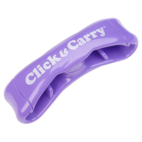 Click & Carry Poignée de Transport de Sacs de Courses ou en Plastique, avec Rembourrage en Gel Confortable et Design Mains Libres pour Shopping, Transport de Pots de Peinture