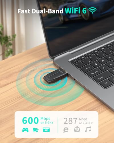 Image of BrosTrend 2-in-1 USB WiFi Bluetooth Adapter for PC, AX900 WiFi 6 + BT 5.4