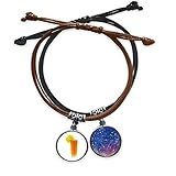 Size: The size of pendant is 2 cm (0.8 inch) in diameter. The length each bracelet is adjustable between 19cm â€“ 22.5 cm (7.4 inch â€“ 8.8 inch)