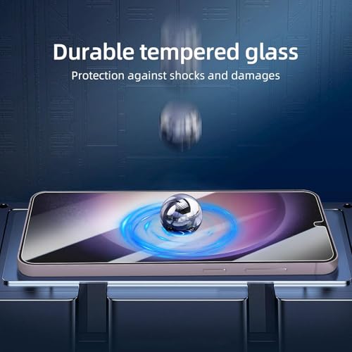 Image of NEW'C 3 Pack Designed for Samsung Galaxy S24 Plus / S24+ 5G Screen Protector Tempered Glass,Case Friendly Ultra Resistant