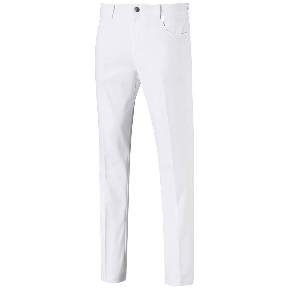 PUMA Men's Jackpot 5-Pocket Pant 2.0 Golf, Bright White, 40W x 32L