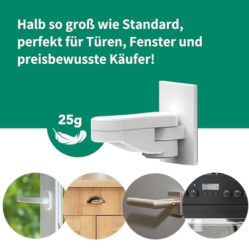 Moonybaby 4 Stück Vielseitige Kindersicherung für Türklinken, Türgriff Sicherheitshebel, Kindersicherung Tür, Kein Werkzeug, Einfache Bedienung (Weiße) (Door