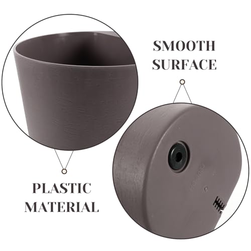 Pot de fleurs gris anthracite pour rambarde et balcon résistant - 8