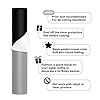 TECKWRAP 001 Black Permanent Vinyl for Cricut 12" x 10ft (30.5cm x 305cm), Matte Black Adhesive Vinyl Roll for Decals, Window Stickers & Home Decor #1