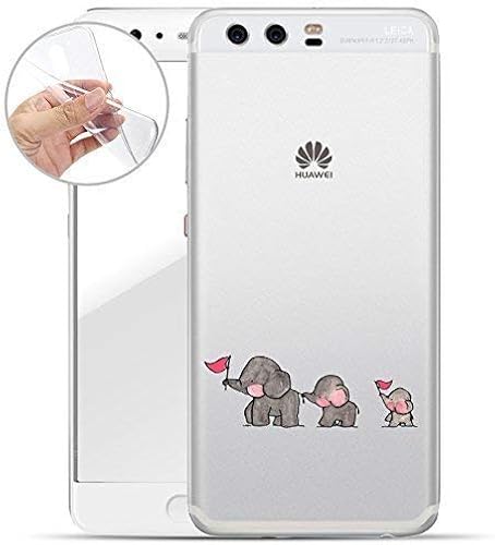Finoo Huawei P10 Weiche Flexible Silikon-Handy-HA lle Transparente TPU Cover Schale mit Motiv Tasche Case Etui mit Ultra Slim Rundum-Schutz Elefanten Marsch Finoo Huawei P10 Weiche Flexible Silikon-Handy-HA lle Transparente TPU Cover Schale mit Motiv Tasche Case Etui mit Ultra Slim Rundum-Schutz Elefanten Marsch