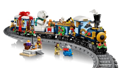 Image of LEGO Icons 10361 Holiday Express Train - 956 Pieces Festive Collectible Set for Adults (18+)