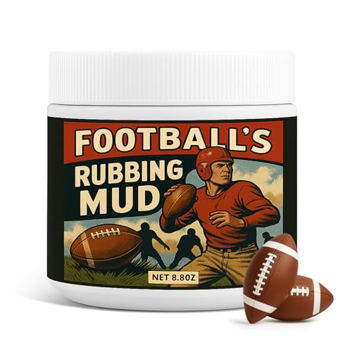 TBTFW 16oz/8oz Football Rubbing Mud Newly Upgraded Baseball Mud The Baseball & Football Mud Used By The Pros Suitable for Various Leather Ball Sports (8oz)