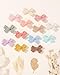 jollybows Mini Lined Hair Clips Bows for Babies, Infants, Toddlers, Girls and Teens - 40pcs 2