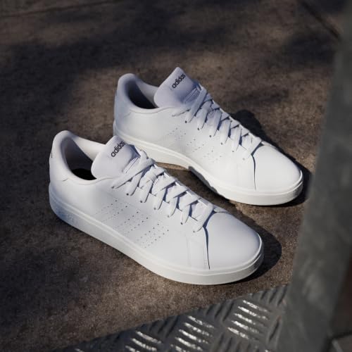 adidas Herren Advantage Base 2.0 Shoes, Cloud White/Cloud White/Shadow Navy, 42 EU – Ansicht 9