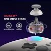 Controlador inalámbrico GameSir Nova, sticks de efecto Hall, círculos RGB duales, batería de 1200 mAh, para Switch, PC, iOS, Android (blanco retro), 15 de julio de 2024, de GameSir 4