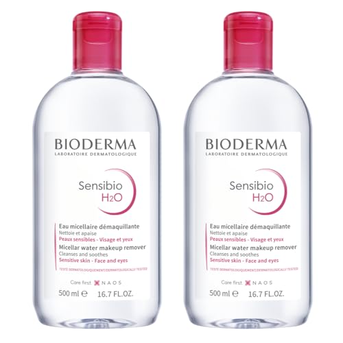 Eau Micellaire Sensibio H2O Nettoyant Anti-Irritation Peaux Sensibles Lot de 2 x 500ml