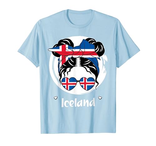 Islandia, chica islandesa, bandera de Islandia, Island, íslensk stúlk Camiseta