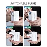 LENCENT Multiple USB Wall Charger, [22W/4.4A] 4 Port USB Travel Power Adapter, All in One Worldwide Cell Phone Charger With UK US EU European Australia, International Block Cube Plug for iPhone & IPad - Image 5