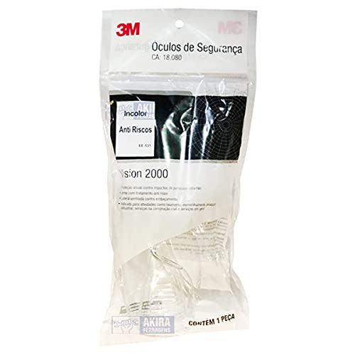 Óculos de Proteção 3M Vision 2000 Sobrepõe Óculos de Grau CA 18080