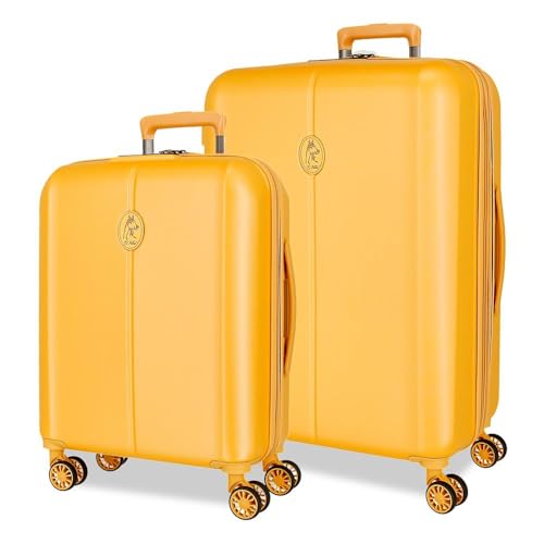 Suitcase Set, Lemon Tree, 40 x 55 x 20 cm, 49 x 70 x 28 cm