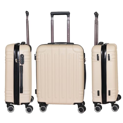 Genérico WSPack Maleta de Cabina 55x40x20 cm | Maleta de Mano ABS Rígida | con 4 Ruedas Dobles...