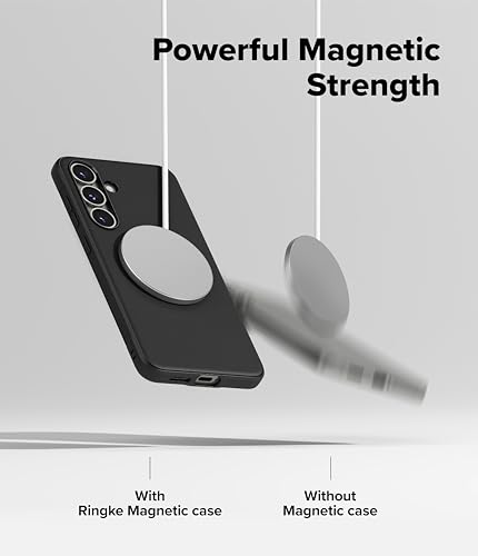 Image of Ringke Onyx Magnetic Compatible with Samsung Galaxy S25 Plus Case Cover [Strong Magnet] Military-Grade Protection TPU Shockproof Rugged Bumper Full Protection S25 Plus Back Cover - Black